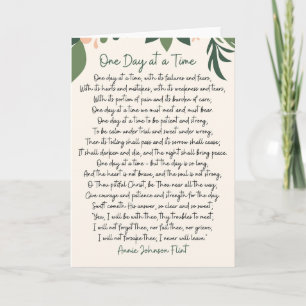 One Day At A Time Annie Johnson Flint Card