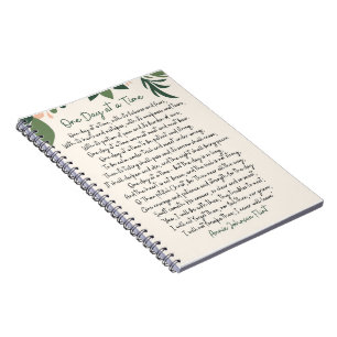 One Day At A Time Annie Johnson Flint Postcard Notebook
