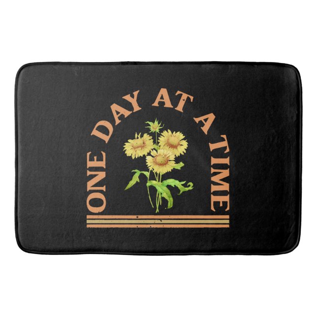 One Day At A Time Bath Mat (Front)