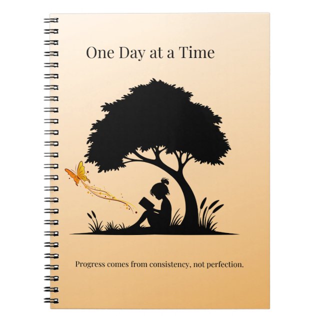 One Day at a Time – Daily Reflection Notebook (Front)