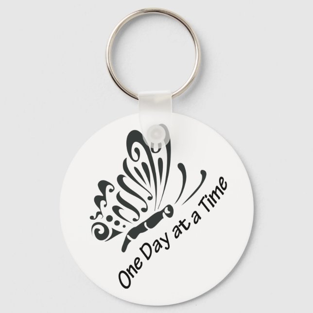 One Day at a Time Key Ring (Front)