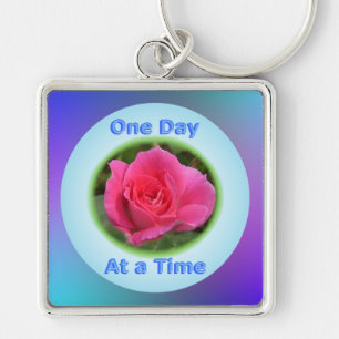 One Day at a Time Key Ring