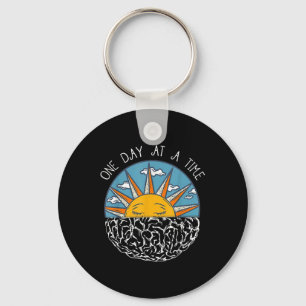 One Day At A Time Mental Health Awareness  Key Ring