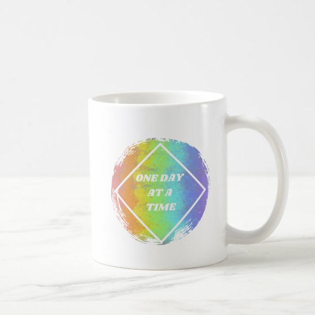 One Day At A Time - NA, Narcotics Anonymous Coffee Mug (Right)
