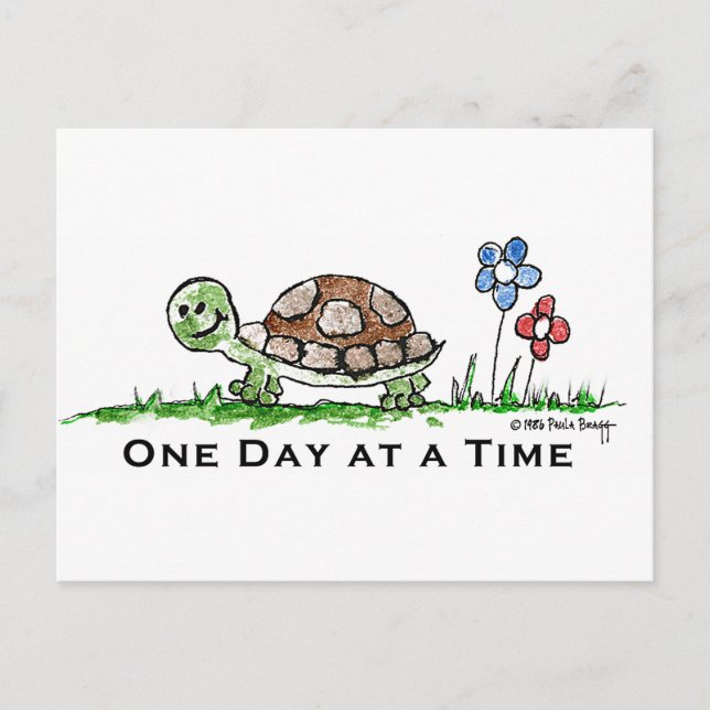 One Day at a Time (Recovery) Postcard (Front)