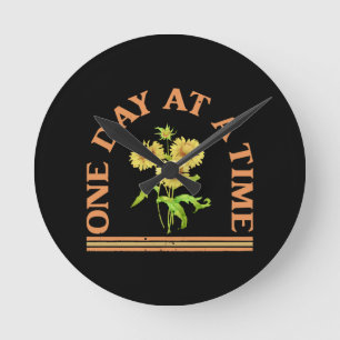 One Day At A Time Round Clock