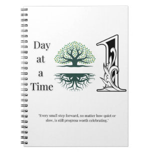 One Day at a Time Spiral Notebook – Mental Wellnes
