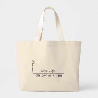 one day at  at  time large tote bag