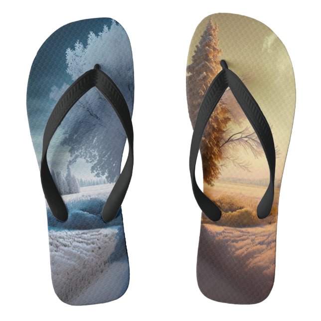 One day in winter jandals (Footbed)