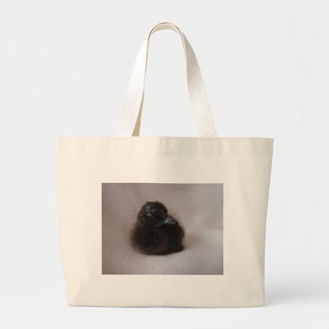 One Day Old Duckling Large Tote Bag (Front)