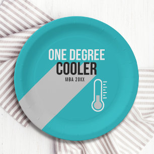 One Degree Cooler Modern Personalised Graduation Paper Plate