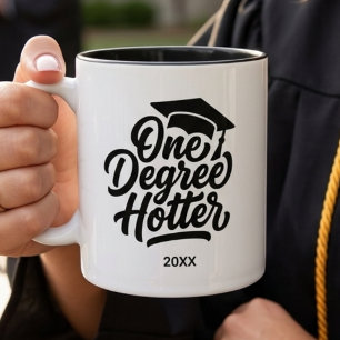One Degree Hotter Graduation Senior Class of 2026 Two-Tone Coffee Mug