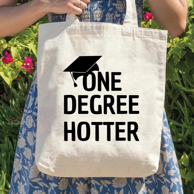 One Degree Hotter Humour Graduation Announcement Tote Bag (One Degree Hotter Humor Graduation Announcement Tote Bag)