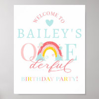 ONE derful, First birthday, Rainbow, ONE, Rainbow