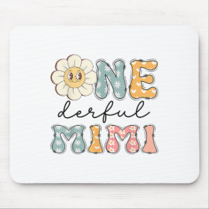 One Derful Mimi Daisy First Birthday Family Matchi Mouse Pad