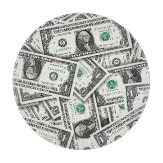One Dollar Bill Pattern Cutting Board