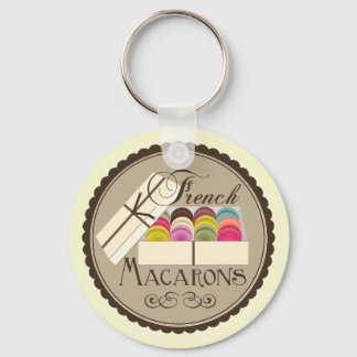 One Dozen French Macarons In A Gift Box Key Ring