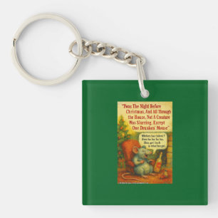 One Drunken' Mouse – Christmas Card Chaos Key Ring