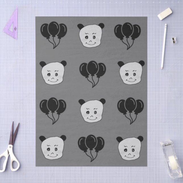 One dudu smile face birthday invitation  tissue paper (Craft)