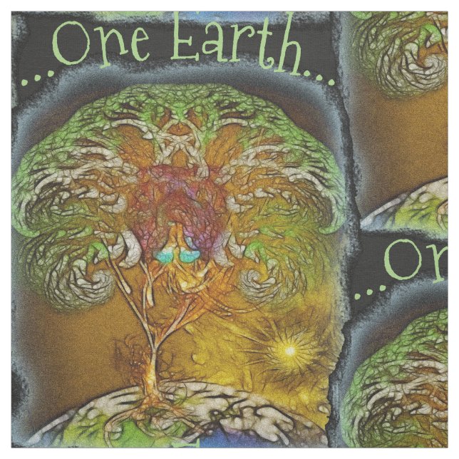 One Earth Tree Of Life Fabric (Swatch)