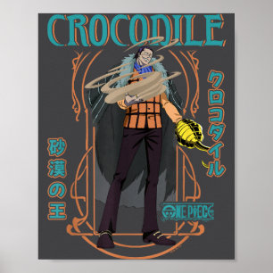 One Ece Anime Crocodile Desert King Warlord Of The Poster