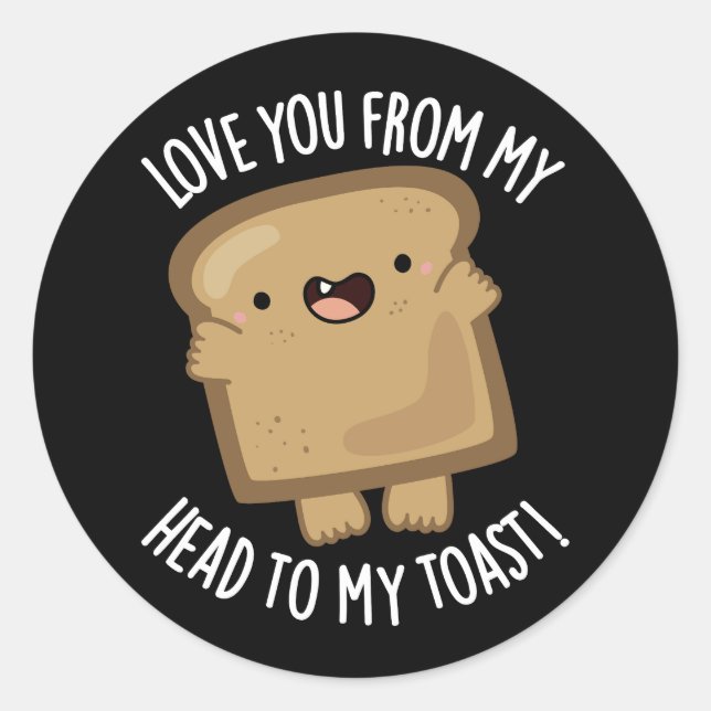 One Eye Jack Funny Car Jack Pun Dark BG Classic Round Sticker (Front)