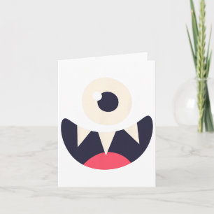 One Eye Monster Easy Costume Ideas Halloween Graph Card