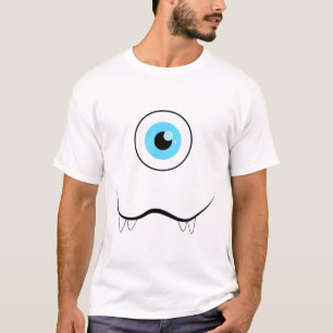 One Eyed Eyell Monster-face Funny Halloween Costum T-Shirt