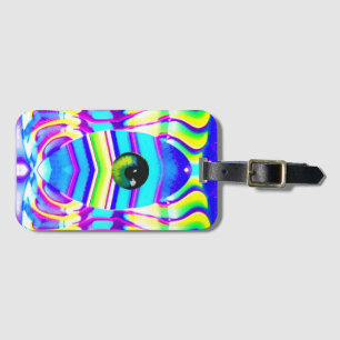 One-Eyed Star Beast Ken Gauge Psychedelic Art Luggage Tag