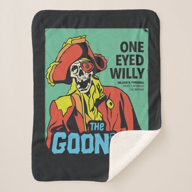 One-Eyed Willy Pirate Captain of The Inferno Sherpa Blanket (Front)