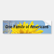 One Family of Americans bumper stickers