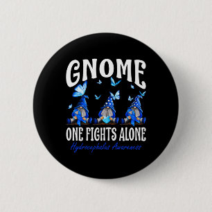 One Fights Alone Hydrocephalus Awareness  6 Cm Round Badge