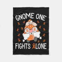 One Fights Alone Leukaemia Awareness Gnome Pun 1 