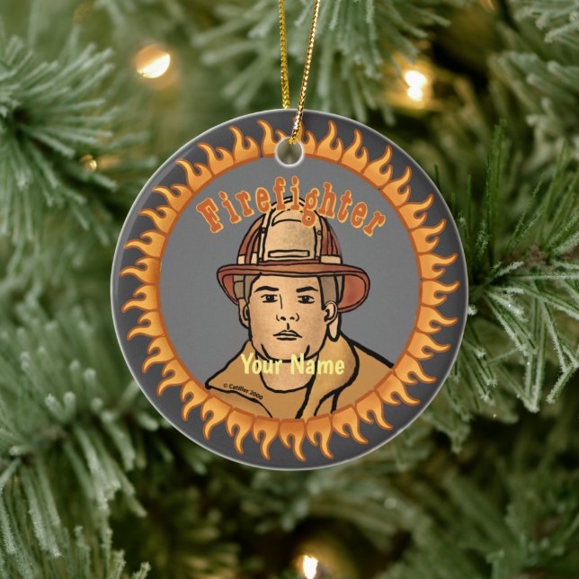 One Firefighter firefighters ornament (Tree)