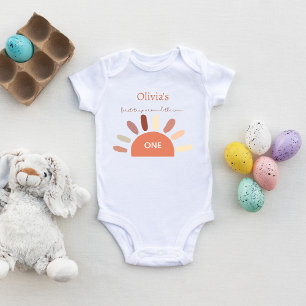 One First Birthday – First Trip Around the Sun Baby Bodysuit