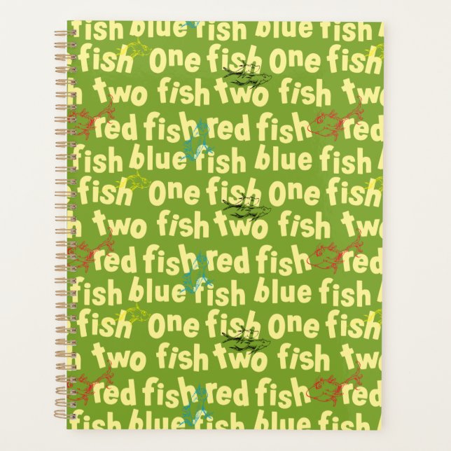 One Fish Two Fish Typography Pattern Planner (Front)