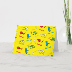 One Fish Two Fish Yellow Pattern Card