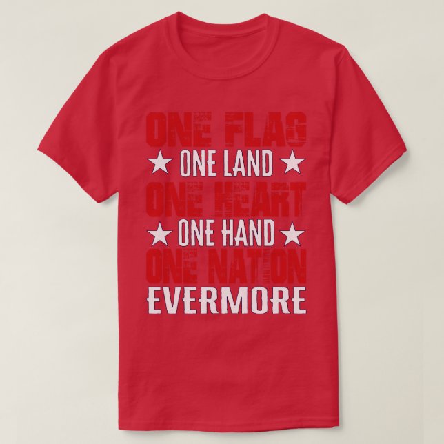 One Flag One Land One Heart One Hand One Nation Ev T-Shirt (Design Front)