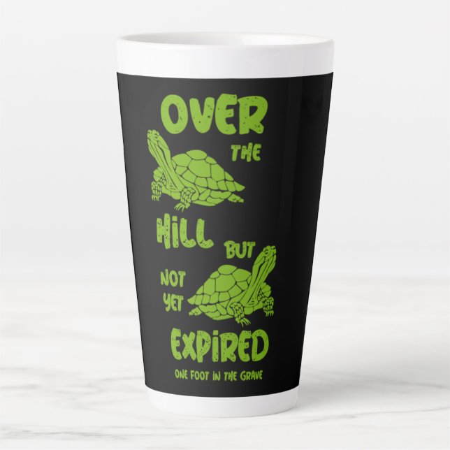 One Foot In The Grave Latte Mug (Front)