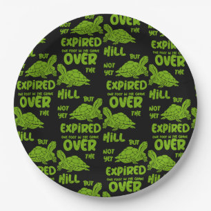 One Foot In The Grave Paper Plate