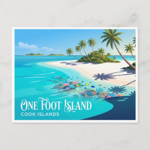 One Foot Island Aitutaki Cook Islands Postcard