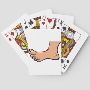 One Foot Playing Cards