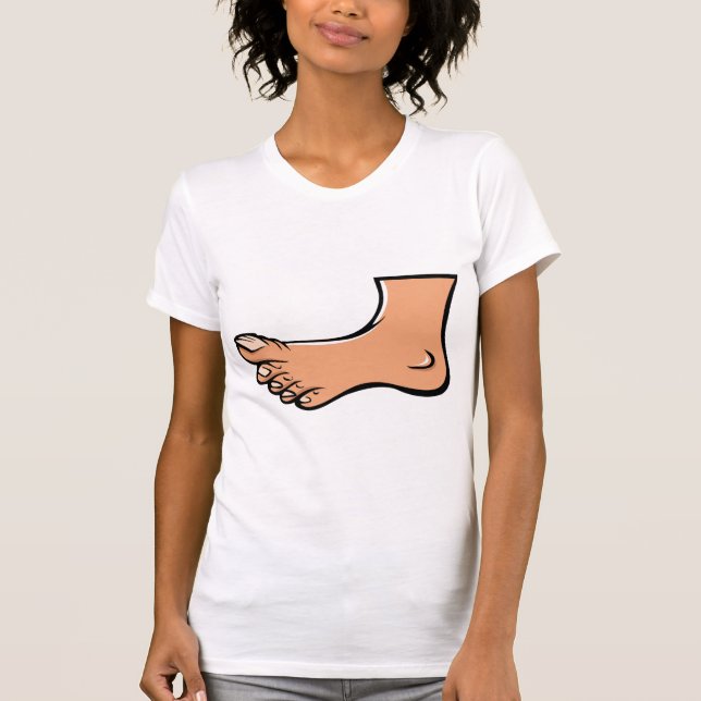 One Foot Womens T-Shirt (Front)