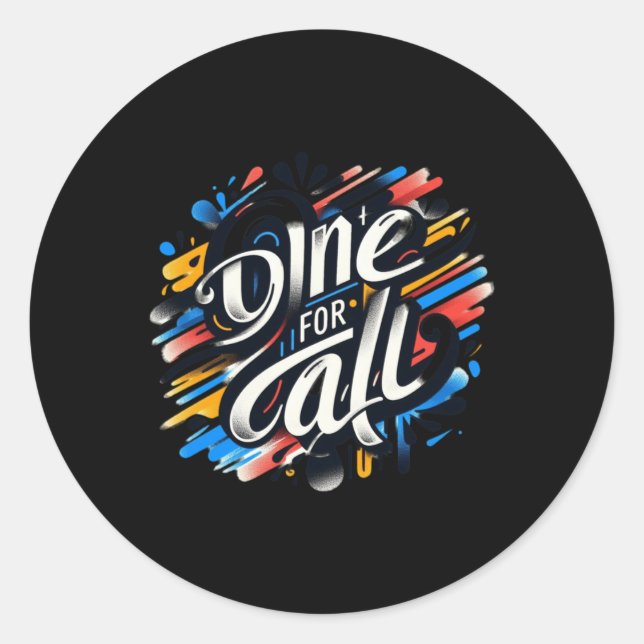 One For All A Tapestry Of Human Connection And Classic Round Sticker (Front)