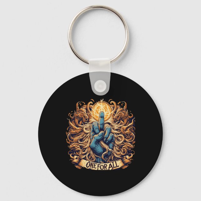 One For All A Tapestry Of Unity  Key Ring (Front)