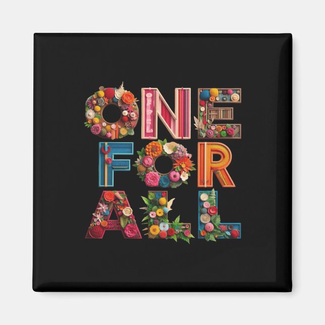 One For All Embrace Unity  Magnet (Front)