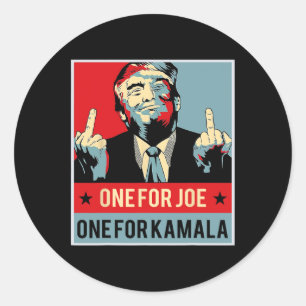 One For Joe One For Kamala  Classic Round Sticker