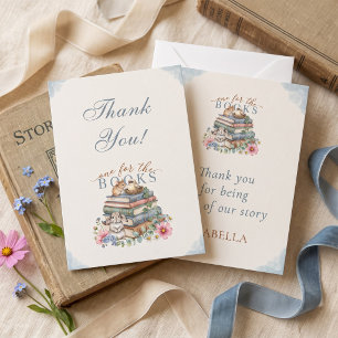 One for the Books Storybook First Birthday Thank You Card
