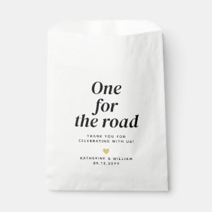 One For The Road Wedding Thank You Snack Favour Ba Bags