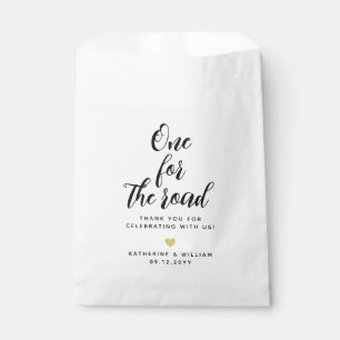 One For The Road Wedding Thank You Snack Favour Ba Bags